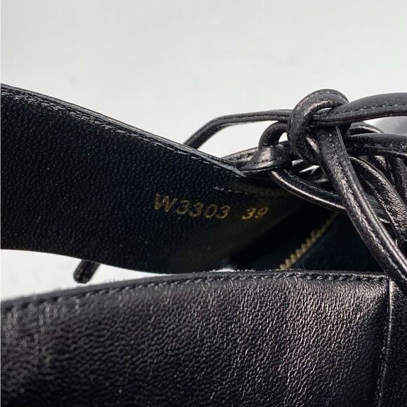 TOM FORD 105MM Leather Lace-Up Slingback Sandals size 39 - Picture 10 of 15